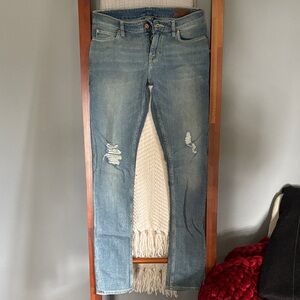 ASOS Light Blue Distressed Skinny Jeans